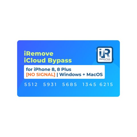 iRemove iCloud Bypass для iPhone 8, 8 Plus [NO SIGNAL] | Windows + MacOS