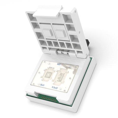 2 in 1 eMMC eMCP Socket 169 FBGA,153 FBGA,162 FBGA,186 FBGA Test Socket Adapter for UFI Box Upgraded Version