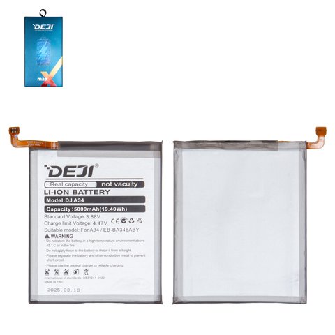 Аккумулятор Deji EB BA226ABY для Samsung A226 Galaxy A22 5G, Li ion, 3,85 B, 5000 мАч