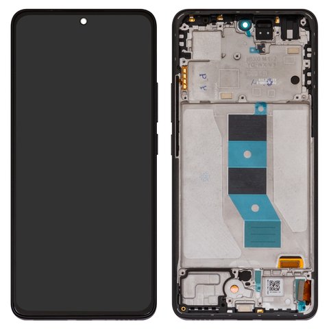 LCD compatible with Xiaomi Redmi Note 14 5G, black, with frame, Original PRC , 24094RAD4G 