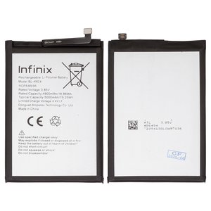 Аккумулятор BL 49GX для Infinix Hot 11s, Hot 12 Pro X668C , Note 10 X693 , Note 11i, Note 11S X698 , Note 7 X690 , ZERO X Neo, Li Polymer, 3,85 B, 5000 мАч, Original PRC 