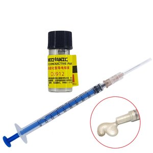 Conductive Varnish Mechanic DJ912, 6 g, silver conductive paint 