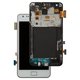 Pantalla LCD puede usarse con Samsung I9105 Galaxy S2 Plus, blanco, con marco, Original (PRC)
