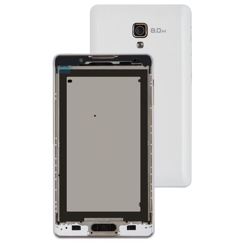 Carcasa puede usarse con LG P710 Optimus L7 II, P713 Optimus L7 II, blanco