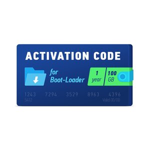 Boot Loader 2.0 Código de activación 1 año, 100 GB 