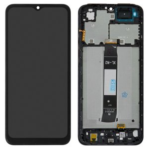 Pantalla LCD puede usarse con Xiaomi Poco C50, Poco C51, Redmi A1, Redmi A1 Plus, Redmi A2, Redmi A2 Plus, negro, con marco, High Copy
