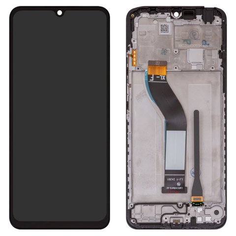 Pantalla LCD puede usarse con Xiaomi Poco C75, Redmi 14C 4G, Redmi A4, negro, con marco, Original PRC , 2411DRN47C, 2409BRN2CA, 2409BRN2CG, 2409BRN2CY