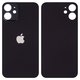 Panel trasero de carcasa puede usarse con iPhone 12 mini, negra, no es necesario desmontar la cámara, Original (PRC), big hole