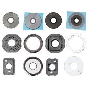 Vidrio de cámara puede usarse con Xiaomi Poco F6, negro, con marcos