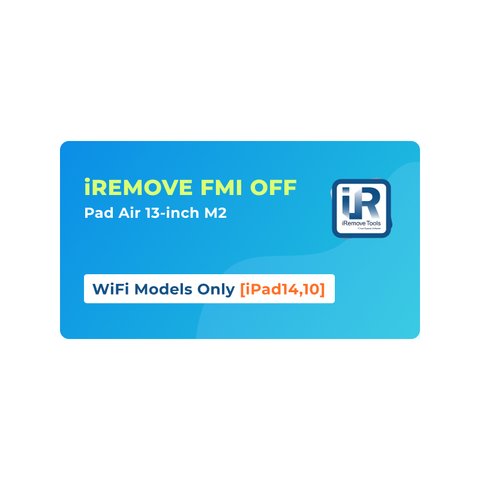 iRemove FMI OFF iPad Air 13 inch M2 solamente modelos WiFi [iPad14,10]