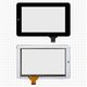 Сенсорний екран для China-Tablet PC 7"; Onda V701s, V702, V711; Prestigio MultiPad Wize (PMP3018); Texet TM-7024; Explay Surfer 7.02, Surfer 7.04, чорний, 120 мм, 30 pin, 190 мм, ємнісний, 7", (шлейф 22 мм), #HLD-GG705S-G-2028A-CP-V00/HLD-PG708S