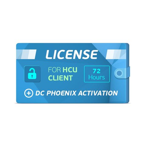 72 годинна ліцензія клієнта HCU + Активація DC Phoenix
