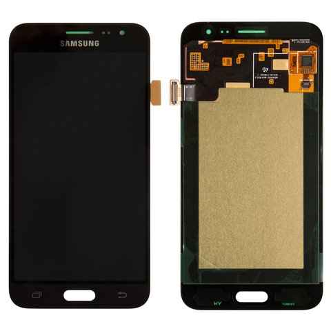 Дисплей для Samsung J320 Galaxy J3 2016 , чорний, без рамки, Original PRC , dragontrail Glass, original glass