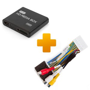 Мультимедийный Full HD плеер и кабель подключения для мониторов Toyota Touch 2 Entune