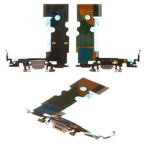 Шлейф для iPhone 8, коннектора зарядки, золотистый, AAA