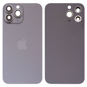 Задняя панель корпуса для iPhone 13 Pro Max, серая, со стеклом камеры, Graphite, small hole