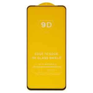 Захисне скло для Oppo A52, A74 5G, A92; Xiaomi Redmi Note 11, Redmi Note 12S, сумісне з чохлом, Full Glue, без упаковки , чорний