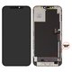 Дисплей для iPhone 12 Pro Max, чорний, з рамкою, High Copy, з пластиками камери та давача наближення, без мікросхеми, (OLED), GX OEM hard