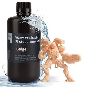 Фотополимерная смола для 3D принтера ELEGOO Beige водосмываемая , 1 кг
