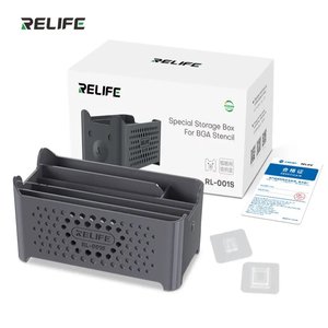 Органайзер RELIFE RL 001S, для трафаретов BGA, пластик, серый, 130x70x57mm