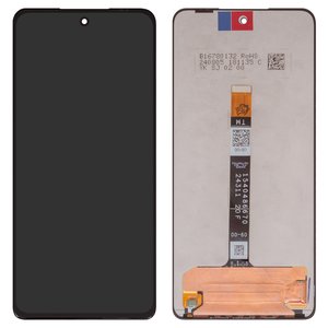 Дисплей для Motorola Moto G75, чорний, без рамки, Оригінал переклеєне скло 