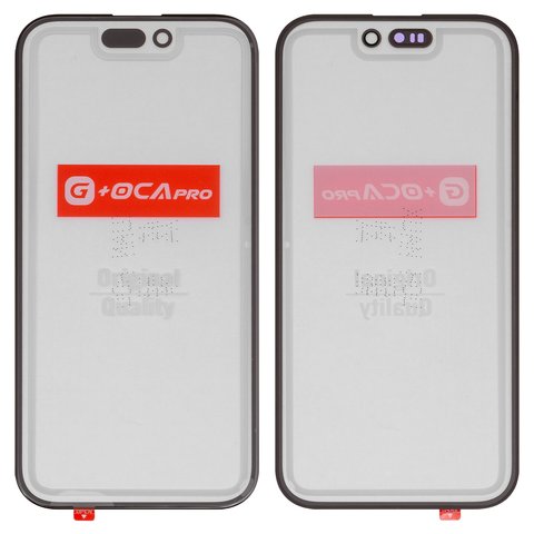 Скло корпуса G+OCA PRO для iPhone 16, з ОСА плівкою, чорне