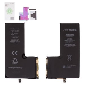 Аккумулятор JCID для Apple iPhone 11 Pro Max, Li Polymer, 3,79 В, 3969 мАч, со встроенным шлейфом, без ошибки, no Pop Up