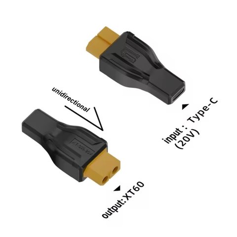 Переходник, XT60 "мама", USB Type C