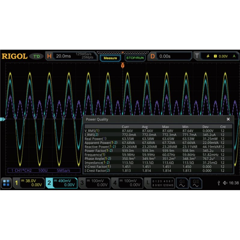 Power Analysis Option RIGOL MSO5000-PWR Picture 1