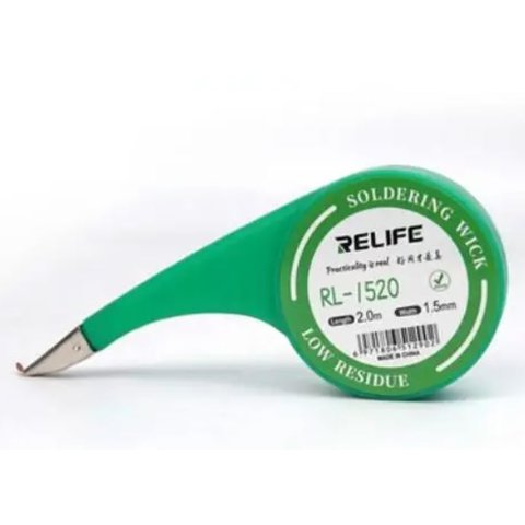 Стрічка для випаювання RELIFE RL 1520, Ш  1,5 мм, Д  2 м