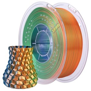 Філамент для 3D принтера ELEGOO PLA Silk Blue Green Orange, 1 кг