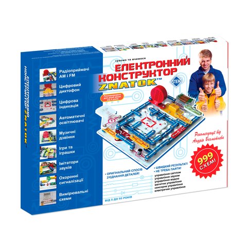 Електронний конструктор ЗНАТОК 999 схем