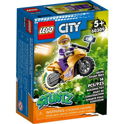 Конструктор LEGO City Трюковый мотоцикл с экшн камерой 60309 